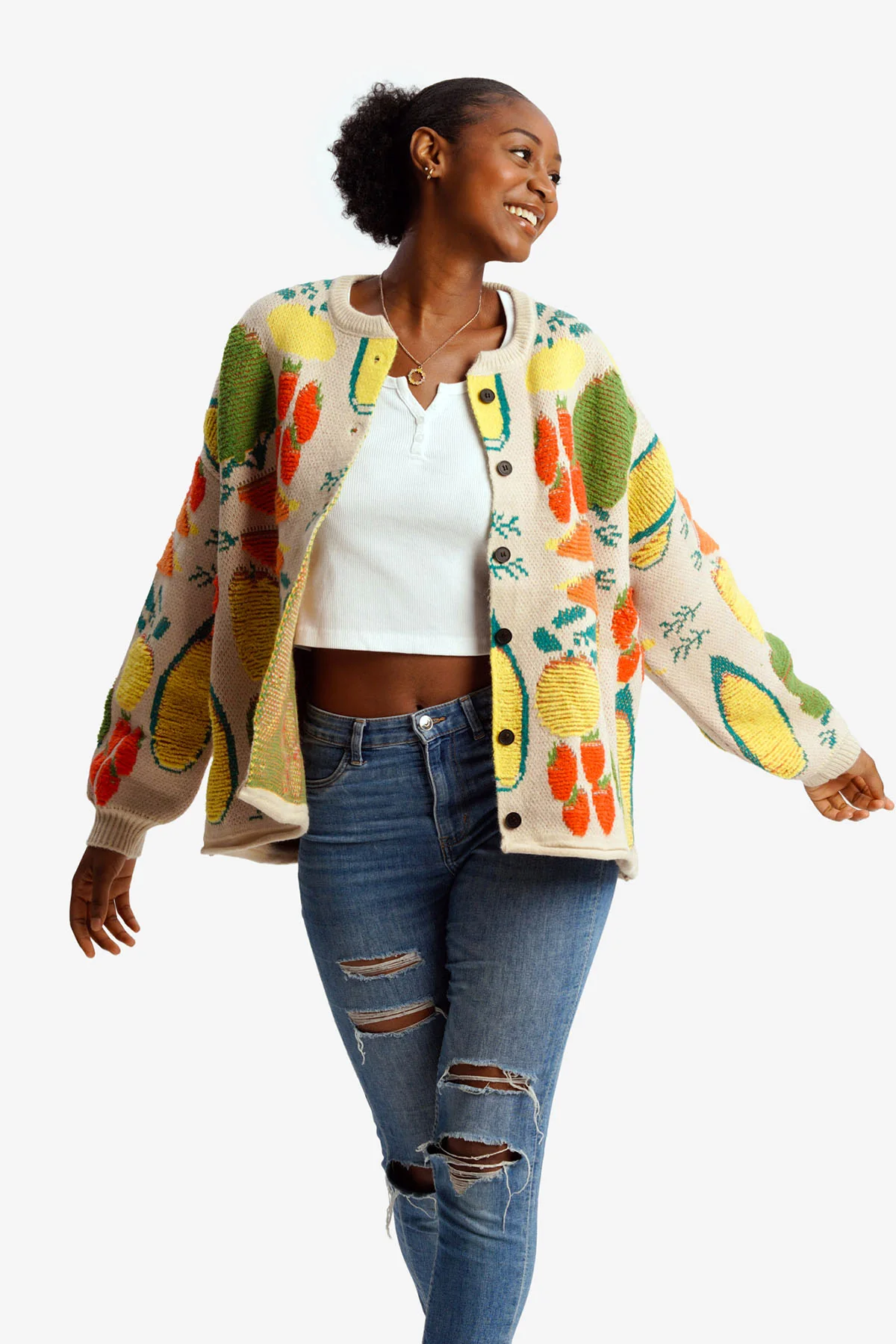 Beige Harvest Cardigan - Image 3