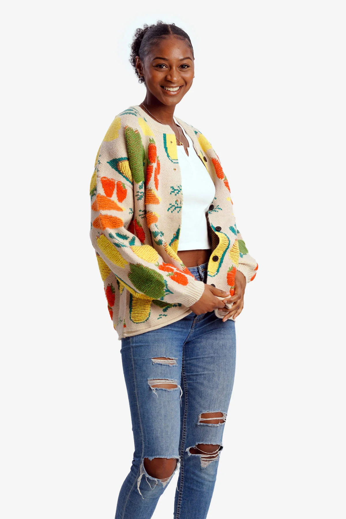 Beige Harvest Cardigan - Image 4