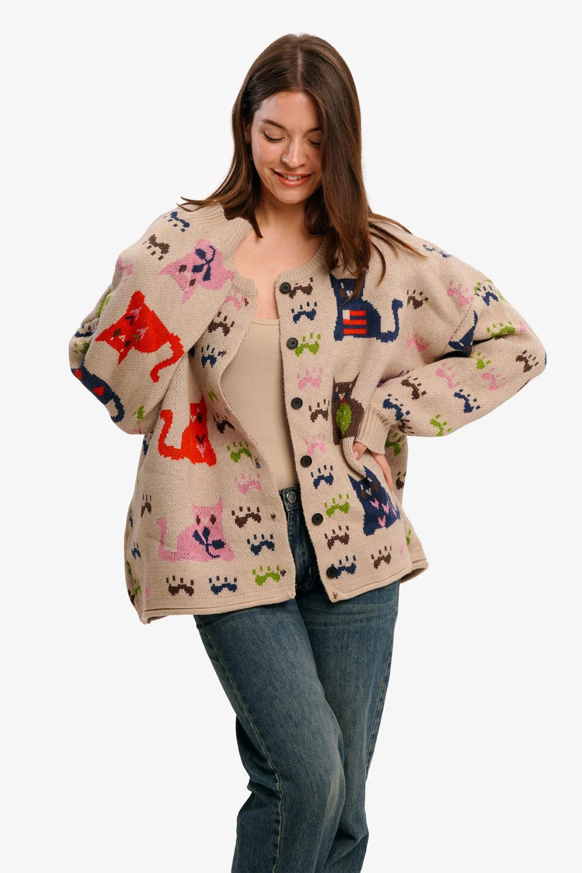 Cat Lover Cardigan - Image 4