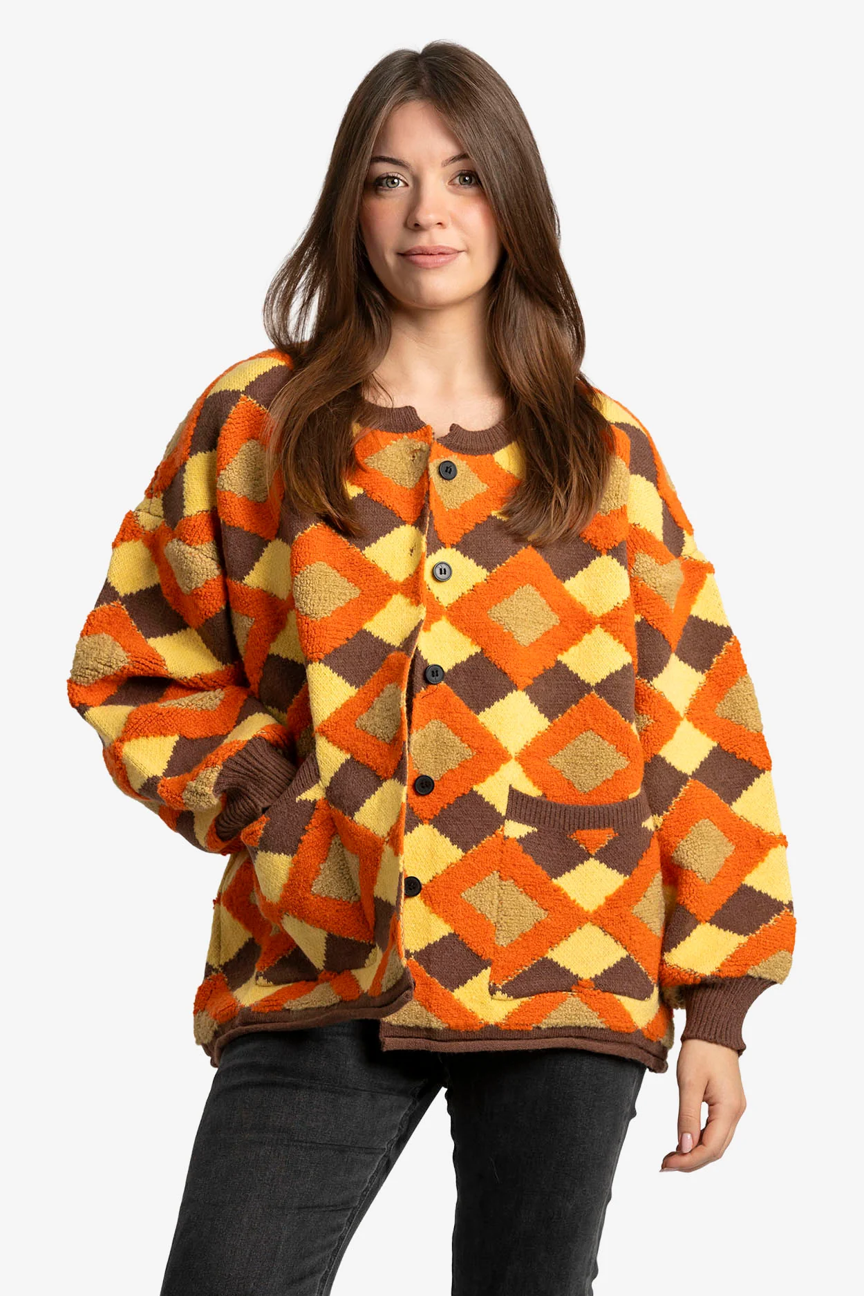 Retro Sunrise Cardigan - Image 3
